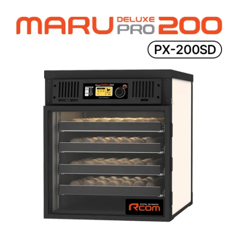 Rcom Maru PX200SD Deluxe Incubator | High-Capacity Automated Egg Hatcher with Universal Egg Trays