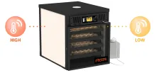 Rcom Maru PX200SD Deluxe Incubator | High-Capacity Automated Egg Hatcher with Universal Egg Trays 10
